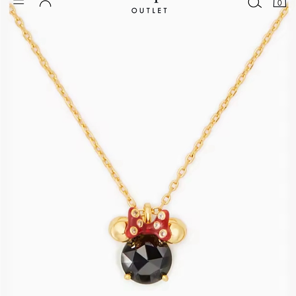 Disney x Kate Spade New York Minnie Pendant Necklace gold - Picture 9 of 9